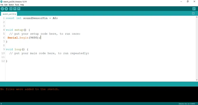 starting the serial monitor