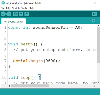 open the Serial Monitor