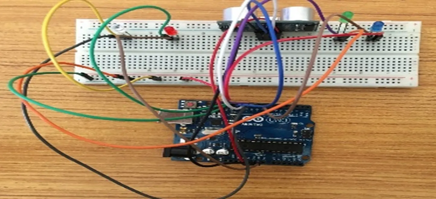 yellow wire on breadboard