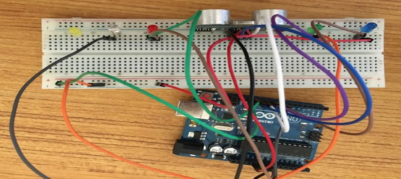 yellow wire on breadboard