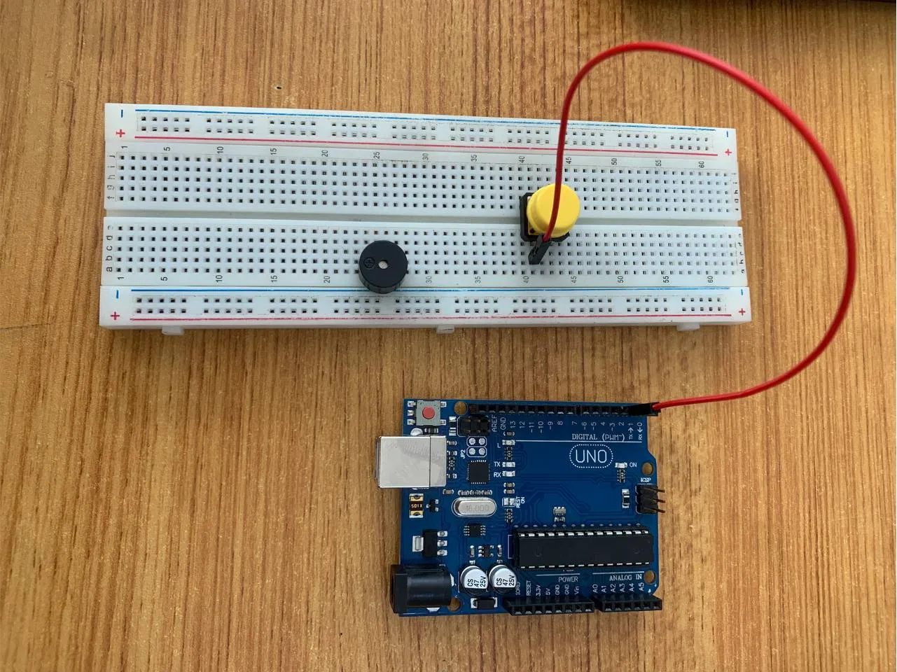 inseting the buzzer