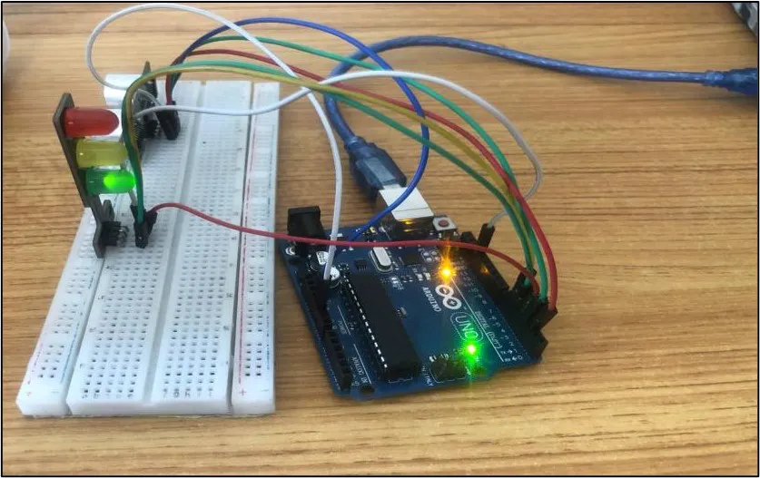 The serial monitor recording 20cm