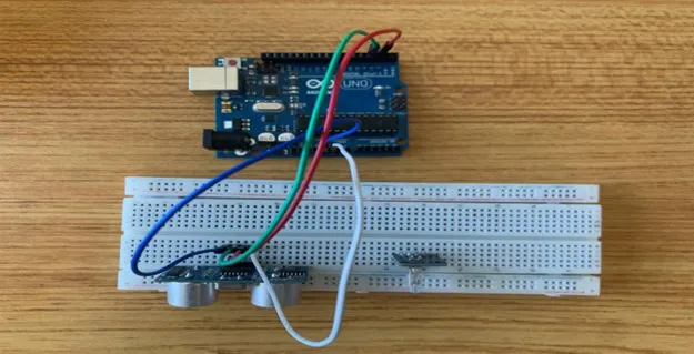 connect blue jumper wire