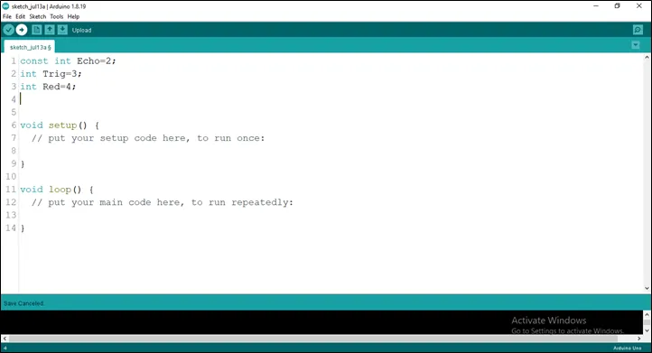 create Red Light variable