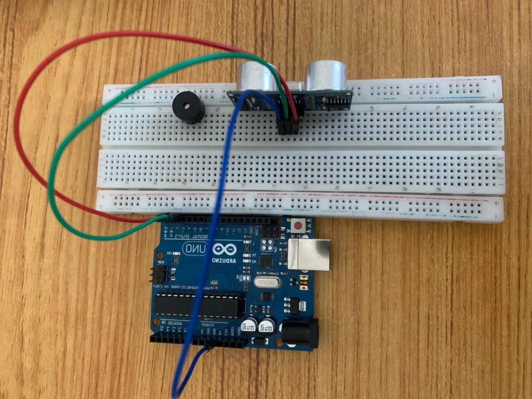 connect blue jumper wire