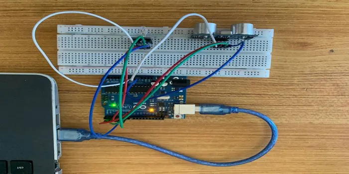 connect USB cable to laptop