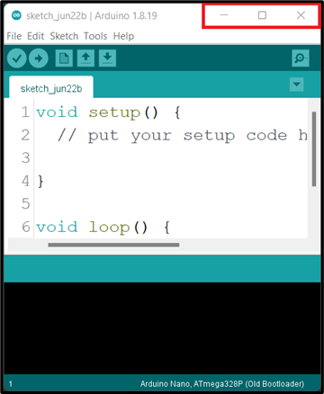 First interface of IDE